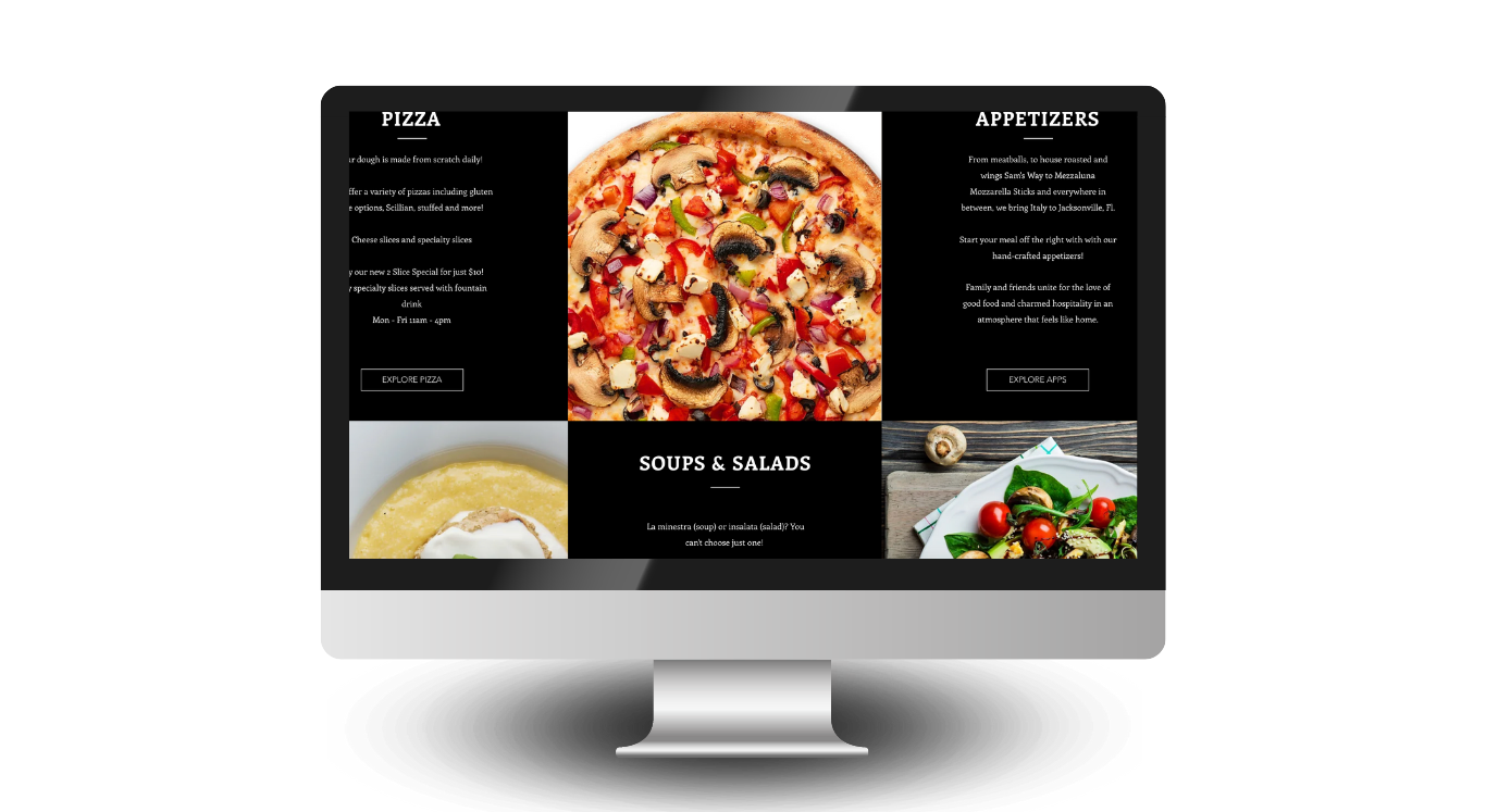 Photography for pizza restaurant in West Palm Beach Florida